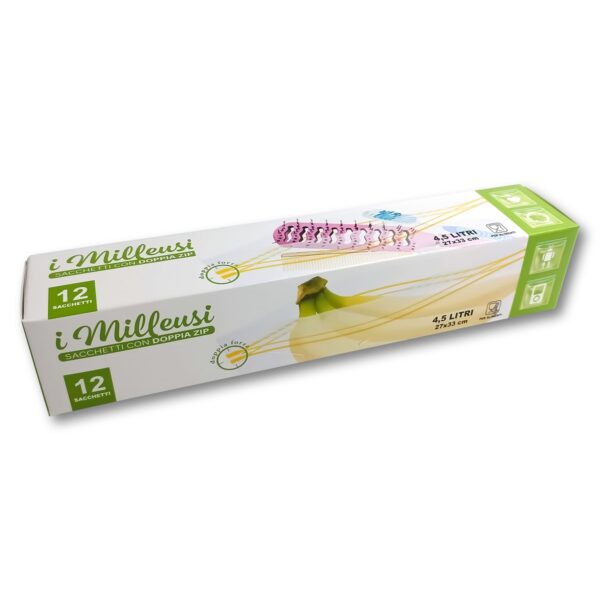 Double Zip Bags 12 Pcs 4.50Lt