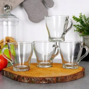 Glass Mug Set 4 Pcs 300ml