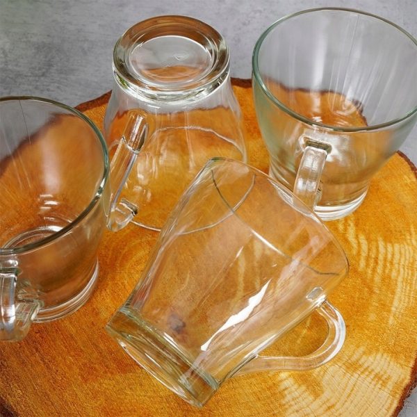 Glass Mug Set 4 Pcs 300ml - Image 2