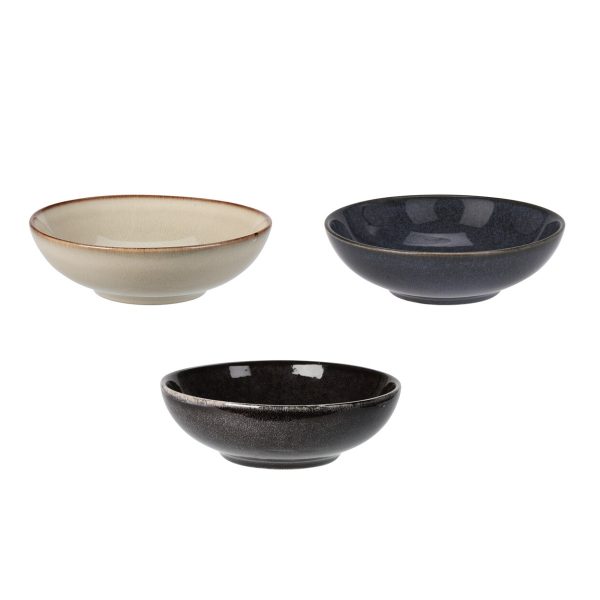 Pebbles Stoneware Deep Plate 19cm (3 Colours)