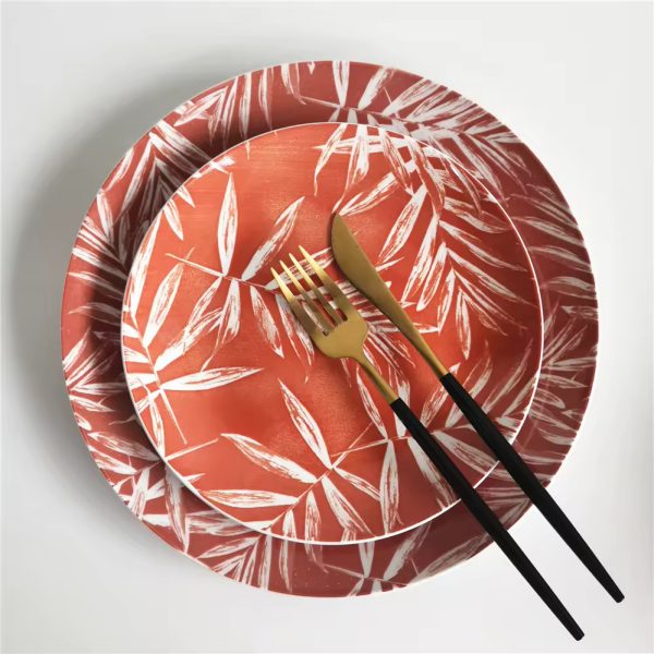 Leaf Porcelain Dinner Plate 27cm (4 Colours)