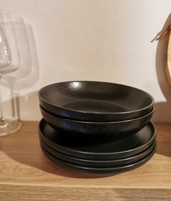 Ebony Stoneware Plate 21cm