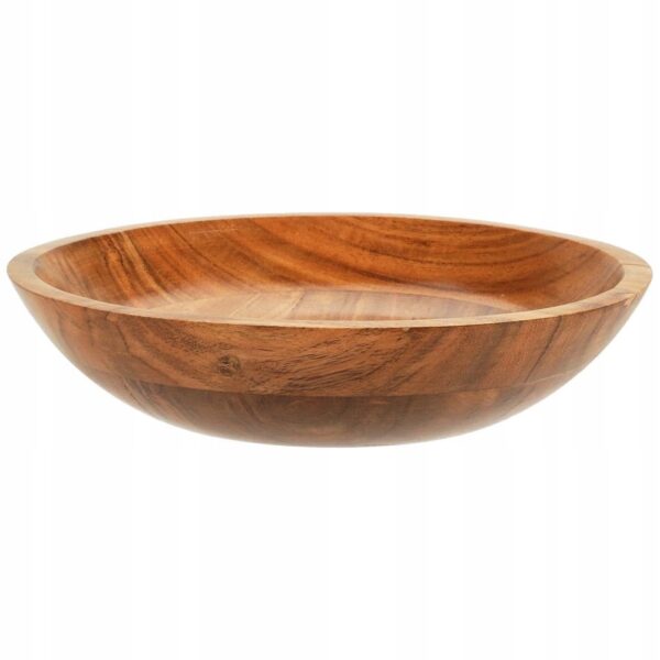 Acacia Wood Bowl 28x7cm - Image 5