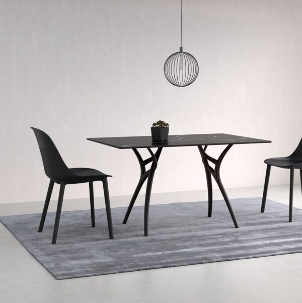 Table Ivy-L 80x140cm Black Marble Top - Image 2