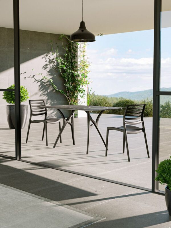 Table Ivy-L 80x140cm Black Marble Top - Image 3