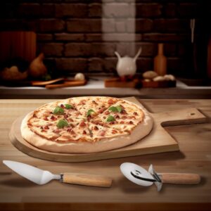 Bamboo Pizza Cutting Board Set