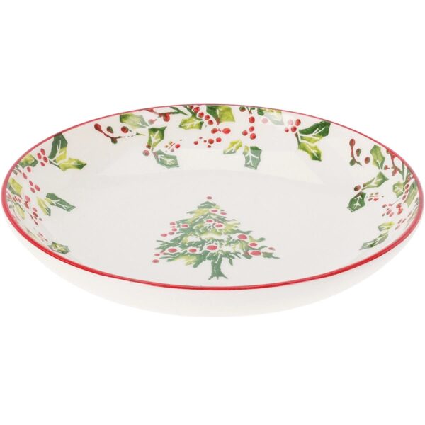 Xmas Stoneware Deep Plate 21cm