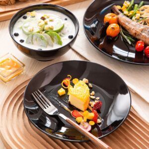 Diwali Black Side Plate 19cm