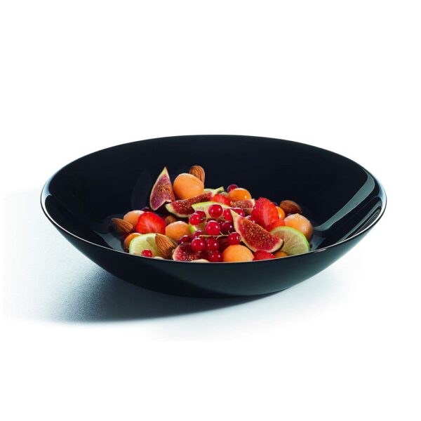 Diwali Black Deep Plate 20cm