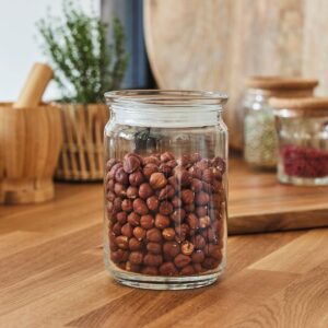 Pure Glass Jar with Lid 1 Lt