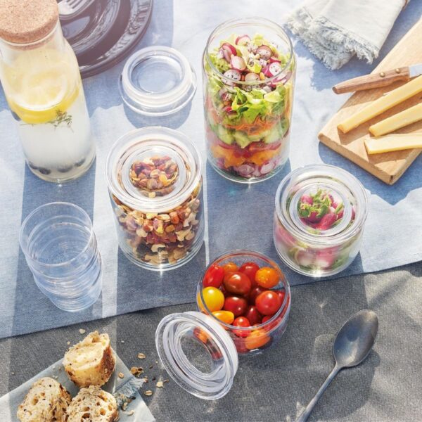 Pure Glass Jar with Lid 1 Lt - Image 4