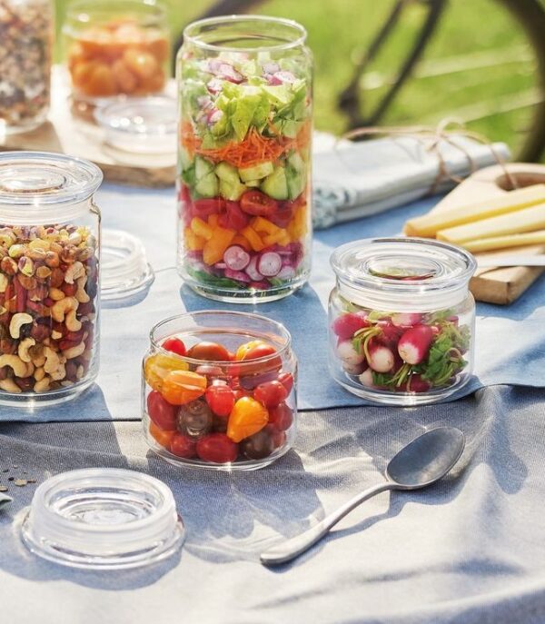 Pure Glass Jar with Lid 0.50 Lt