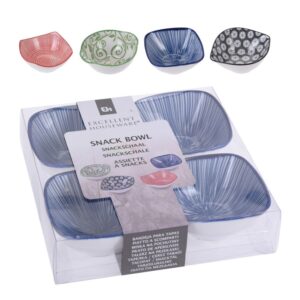 Snack Bowl Set 4 Pcs (4 Designs)