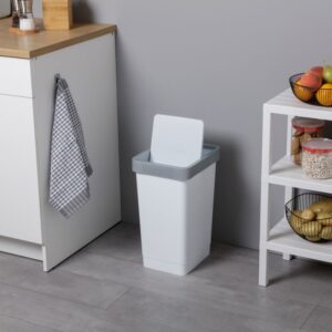 Smart Swing Dustbin 25 Lt White