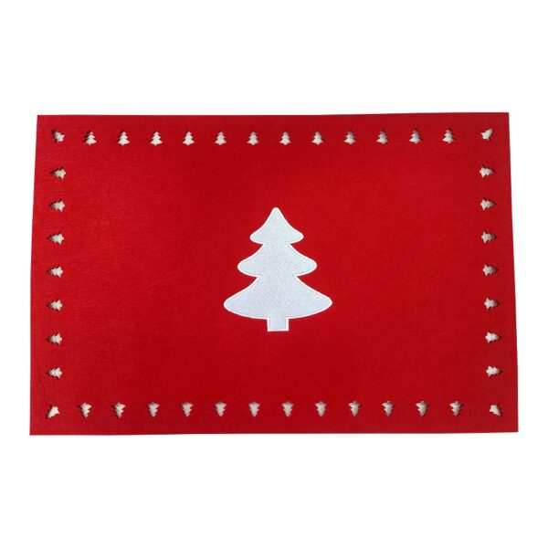 Xmas Felt Rect. Placemat 45x30cm