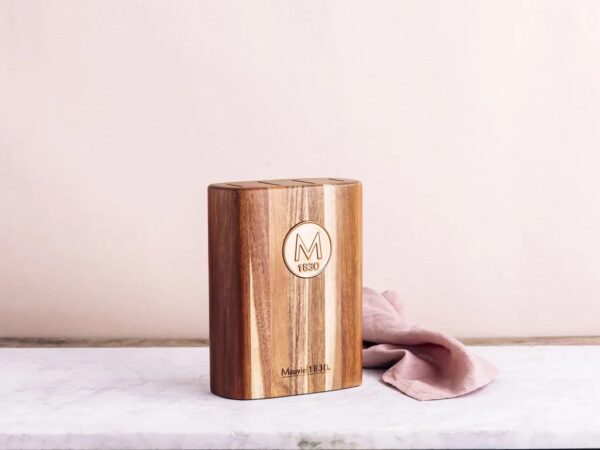 Mauviel Acacia Knife Block Copper - Image 3