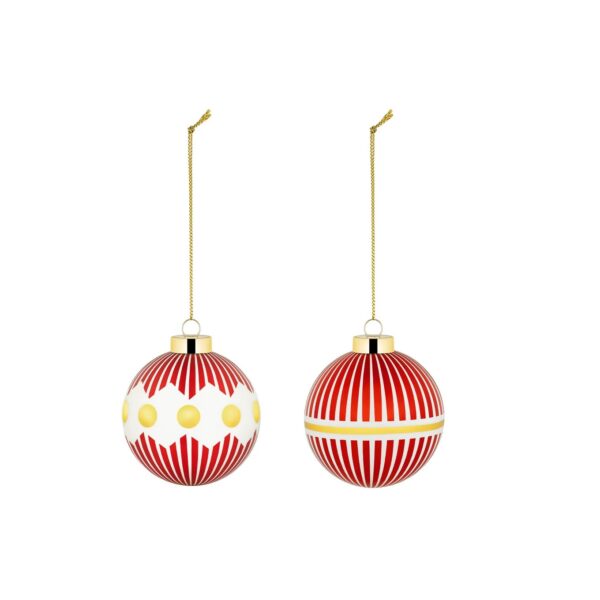 Delight Christmas Bauble Set 2 Pcs (NZ04SET1)
