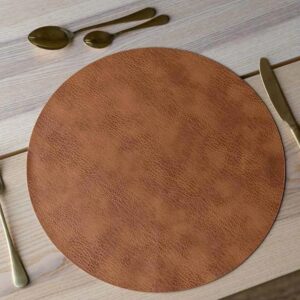Round Placemat 38cm Brown