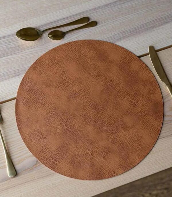 Round Placemat 38cm Brown