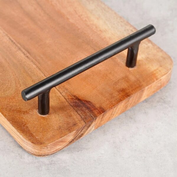 Wooden Serving Tray with Handles 30x15cm - Image 3