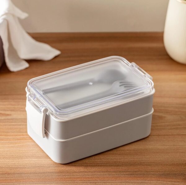 Lunchbox with Cutlery 18x10x8.50cm (4 Colours)