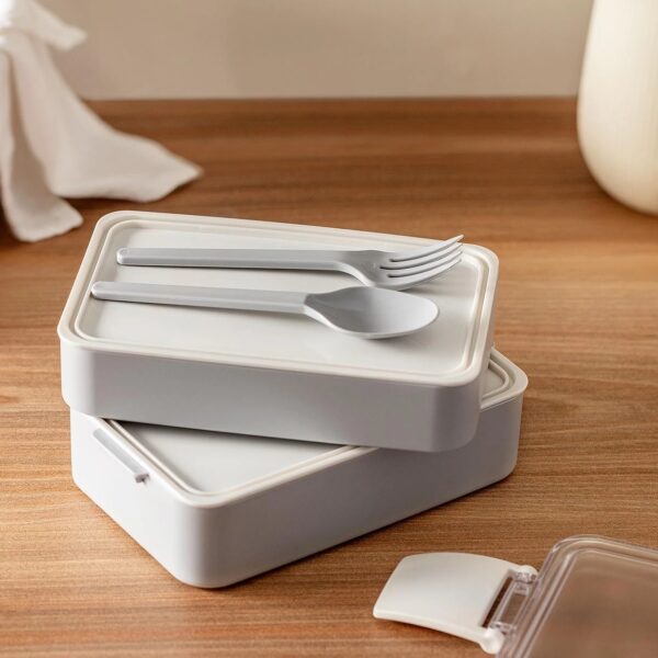 Lunchbox with Cutlery 18x10x8.50cm (4 Colours) - Image 2