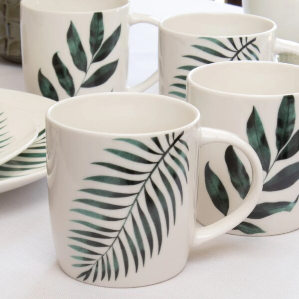 Leaf Mug Stoneware 325ml (2 Designs) - Image 3