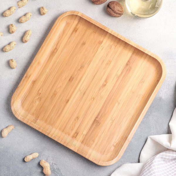 Serving Tray Bamboo 25x25cm