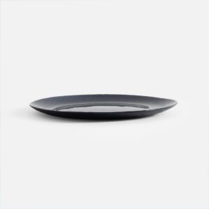 Navy Glass Side Plate 21cm