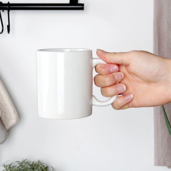 Mug Stoneware 310ml White - Image 2