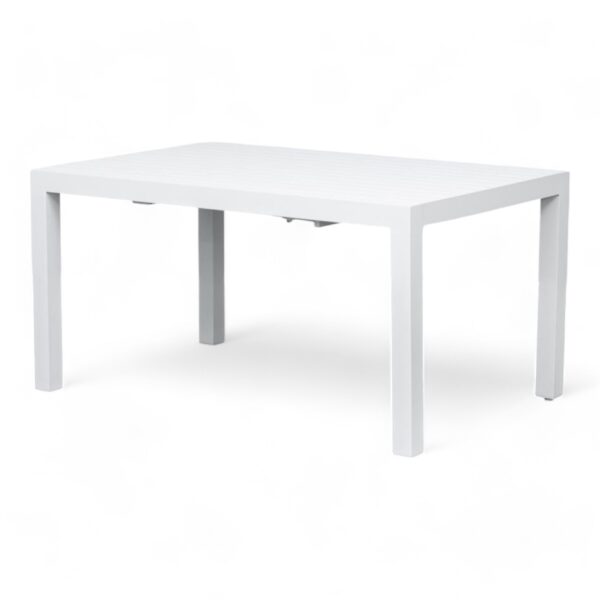 Azura Ext Dining Table 970-1490x1490mm White