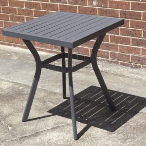 Daffodil 600mm Square Bistro Table Grey