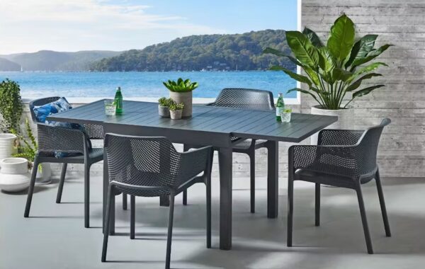 Civic Ext Dining Table 90-180x90cm Grey
