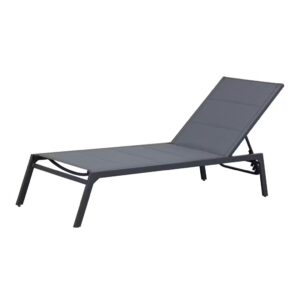 Bon Padded Sunlounger Grey