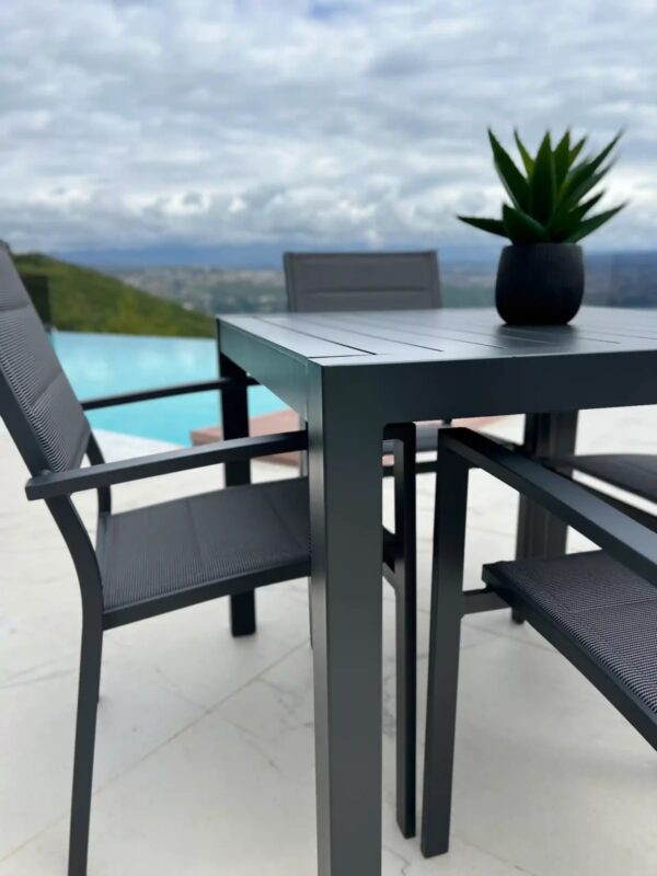 Bon Dining Table 90x90cm Grey (4 Seater) - Image 2