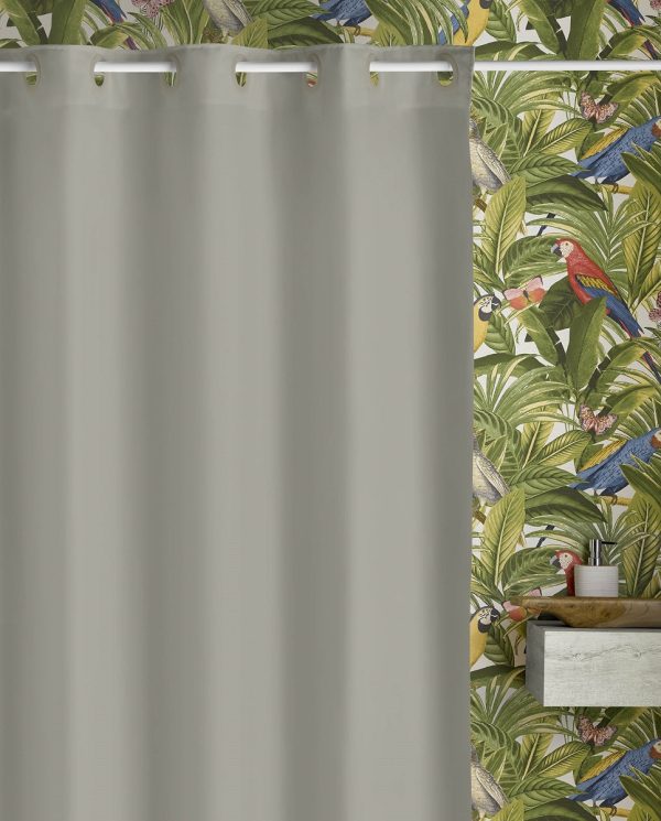 Shower Curtain Magic Grey 180x200cm - Image 3