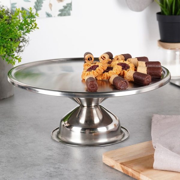 Pastry Plate Stainless Steel 33cm