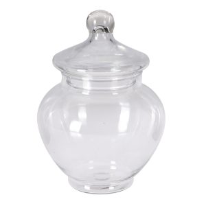 Glass Storage Vase with Lid