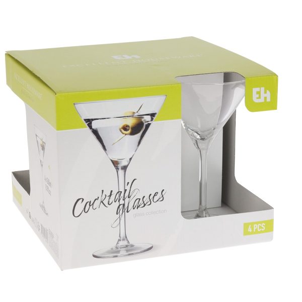Cocktail Glass 260ml Set of 4 Pcs - Image 5