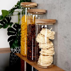 Glass Storage Jar with Lid 1000ml