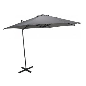Side Hanging Umbrella 270cm Light Grey