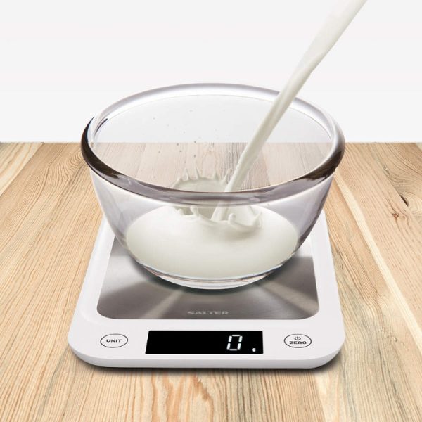 5Kg White Stainless Steel Kitchen Scale - Image 3