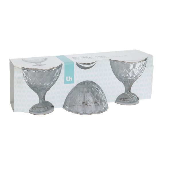 Ice Cream Coupe Glass 3 Pcs - Image 4