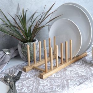 Bamboo Plate Holder 34x12cm