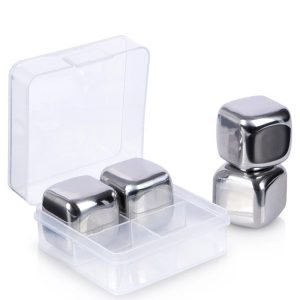 Stainless Steel Ice Cubes 4 Pcs