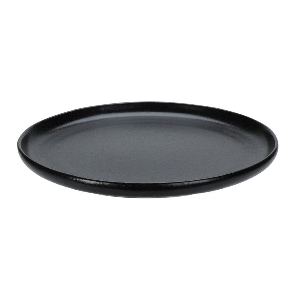 Stoneware Plate 26cm Black - Image 2