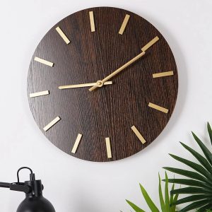 Wall Clock Wood Colour 40cm