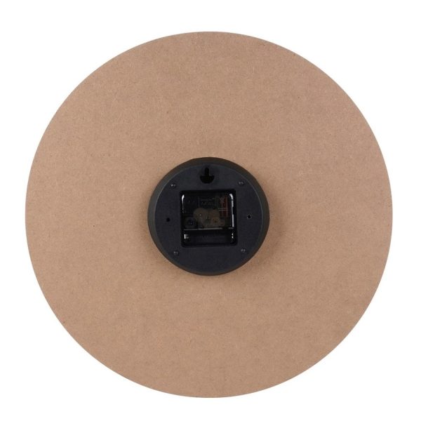 Wall Clock Wood Colour 40cm - Image 4