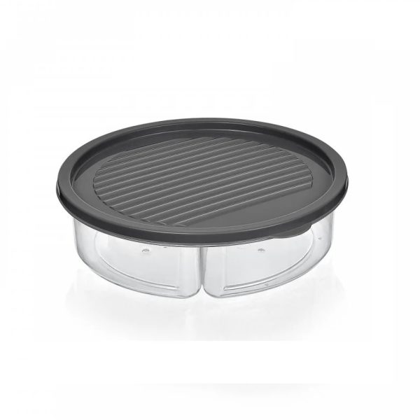 Storage Box 600ml 2 Compartments (5 Colours)
