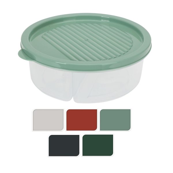 Storage Box 600ml 2 Compartments (5 Colours) - Image 2